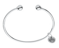 Sterling Silver Double Ball Cape Cod Cuff Bracelet
